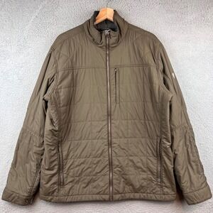 Kuhl Men's Rebel Insulated Jacket in olive size XL